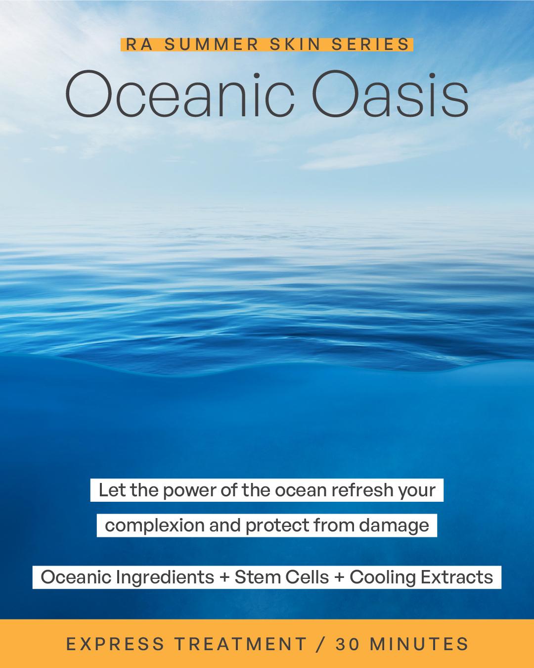 Woman with dewy hydrated skin during Oceanic Oasis cooling summer facial in Denver